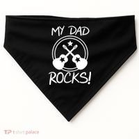 My Dad Rocks USA-Made Doggie Bandana thumb 0