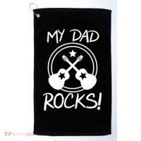 My Dad Rocks Golf Towel thumb 0