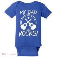 My Dad Rocks Baby Bodysuit thumb 0