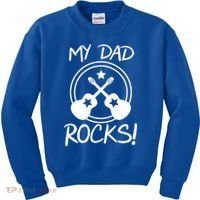 My Dad Rocks Kids Sweatshirt thumb 0