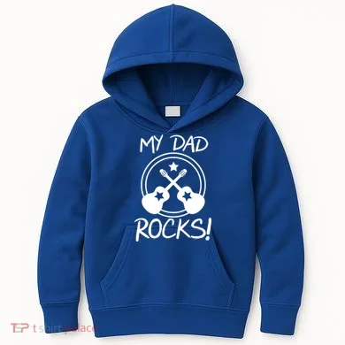 My Dad Rocks Kids Hoodie