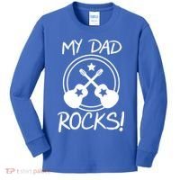 My Dad Rocks Kids Long Sleeve Shirt thumb 0
