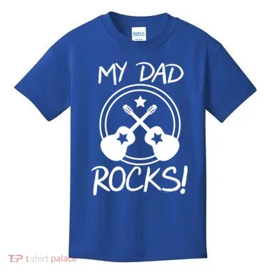 My Dad Rocks Kids T-Shirt