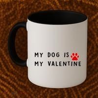 My Dog Is My Valentine Coffee Mug thumb 2