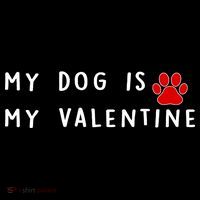 My Dog Is My Valentine Ornament thumb 1