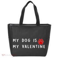 My Dog Is My Valentine Tote Bag thumb 0