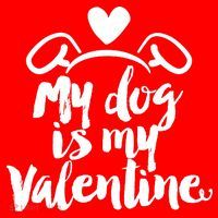 My Dog Is My Valentine Cute Ornament thumb 1
