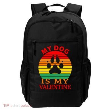 My Dog Is My Valentine Retro Backpack