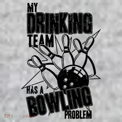 My Drinking Team Has A Bowling Problem The Baniff Cuffed Pom Beanie