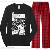 My Drinking Team Has A Bowling Problem Long Sleeve Pajama Set thumb 0