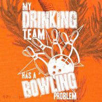 My Drinking Team Has A Bowling Problem Kati Licensed 12" Camo Cuffed Beanie thumb 2