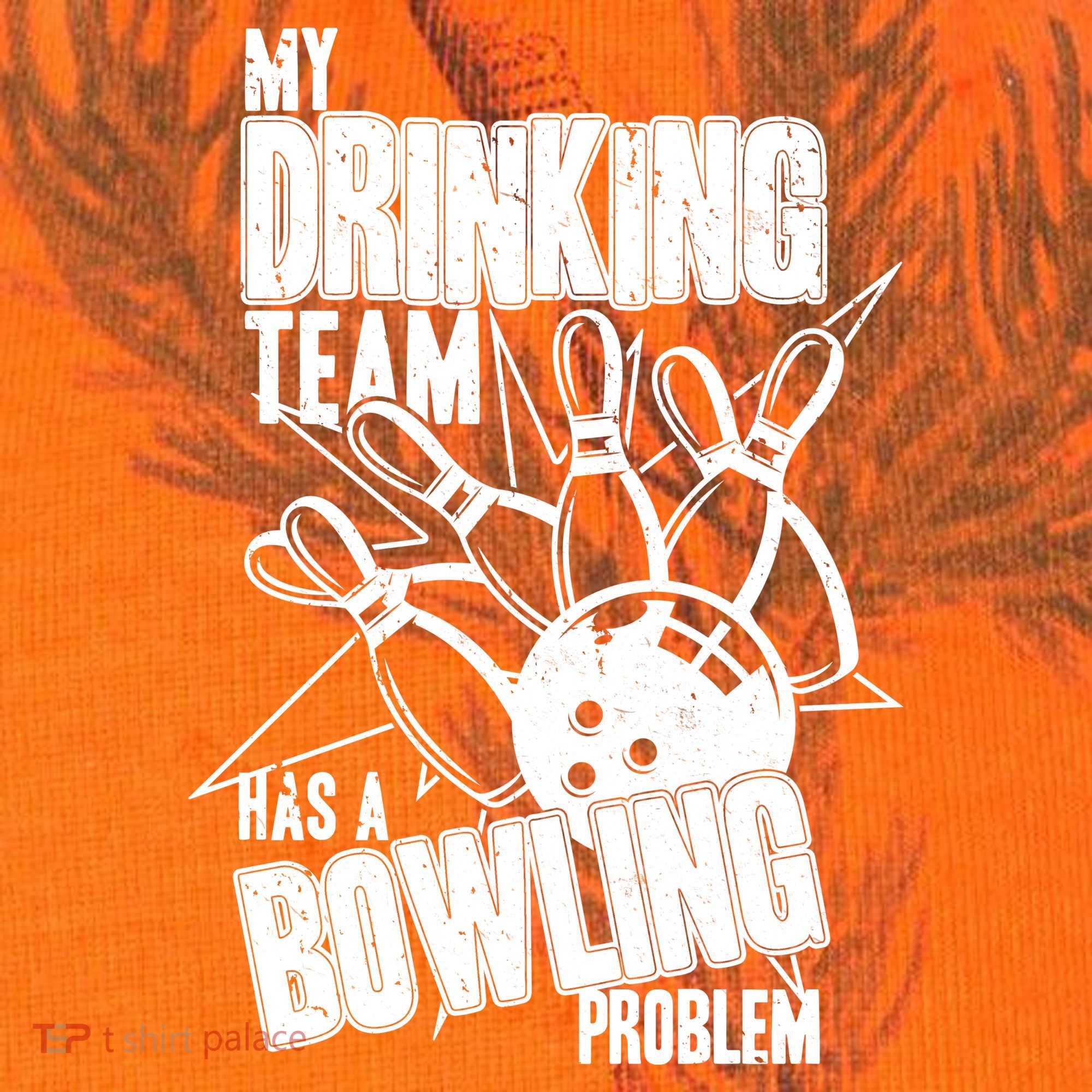 My Drinking Team Has A Bowling Problem Kati Licensed 12" Camo Cuffed Beanie