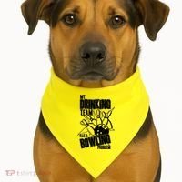 My Drinking Team Has A Bowling Problem USA-Made Doggie Bandana thumb 1