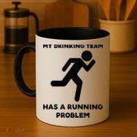 My Drinking Team Has A Running Problem Coffee Mug thumb 4