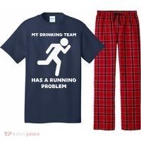 My Drinking Team Has A Running Problem Pajama Set thumb 0