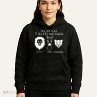 My Ex Has Three Spirit Animals Lion Ass Cheetah Hoodie thumb 5