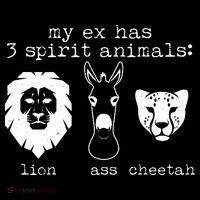 My Ex Has Three Spirit Animals Lion Ass Cheetah Hoodie thumb 7