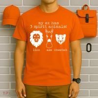 My Ex Has Three Spirit Animals Lion Ass Cheetah T-Shirt thumb 6
