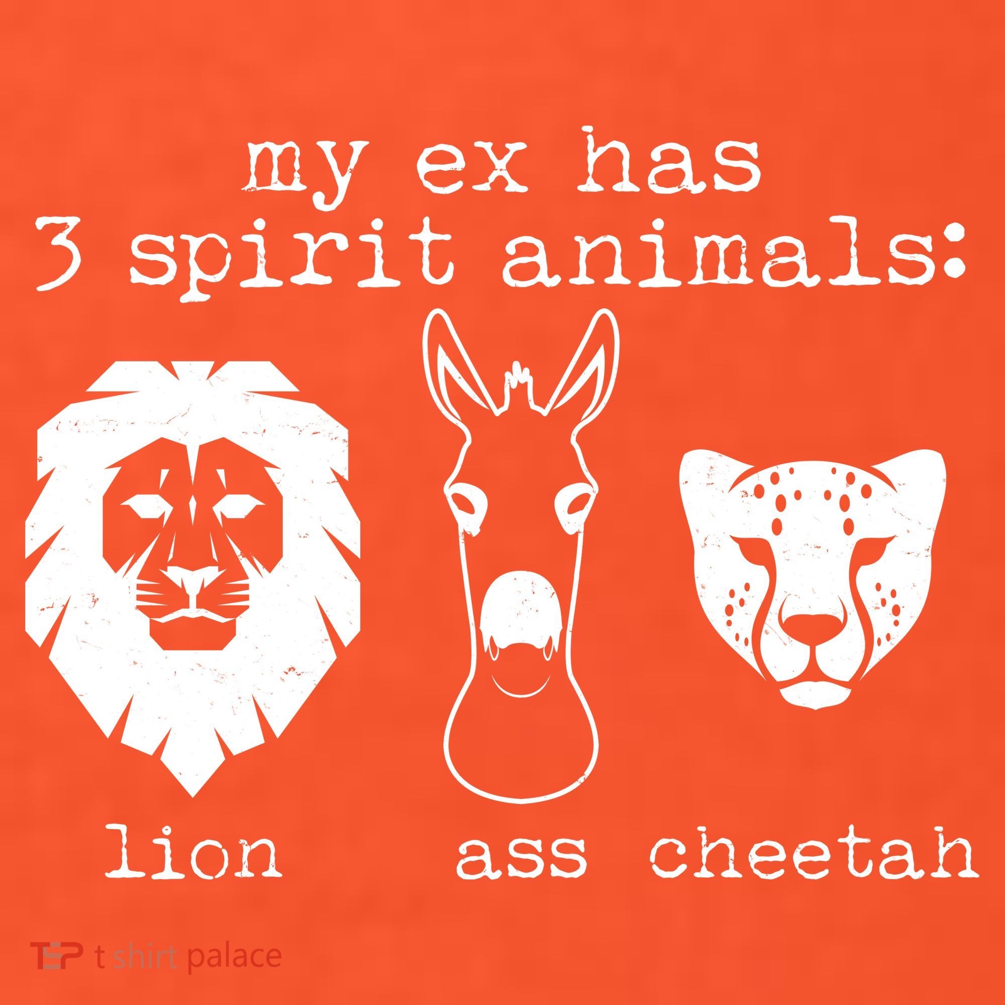 My Ex Has Three Spirit Animals Lion Ass Cheetah Mousepad