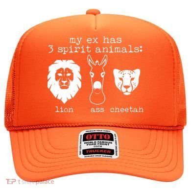 My Ex Has Three Spirit Animals Lion Ass Cheetah Hat