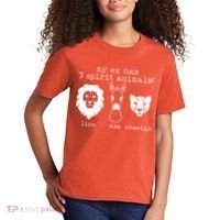My Ex Has Three Spirit Animals Lion Ass Cheetah Kids T-Shirt thumb 2