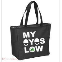 My Eyes Low Smoke Weed High Life Tote Bag thumb 2