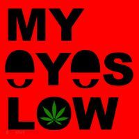 My Eyes Low Smoke Weed High Life Santa Hat thumb 1