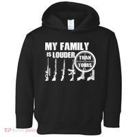 My Family Is Louder Than Yours Toddler Hoodie thumb 0