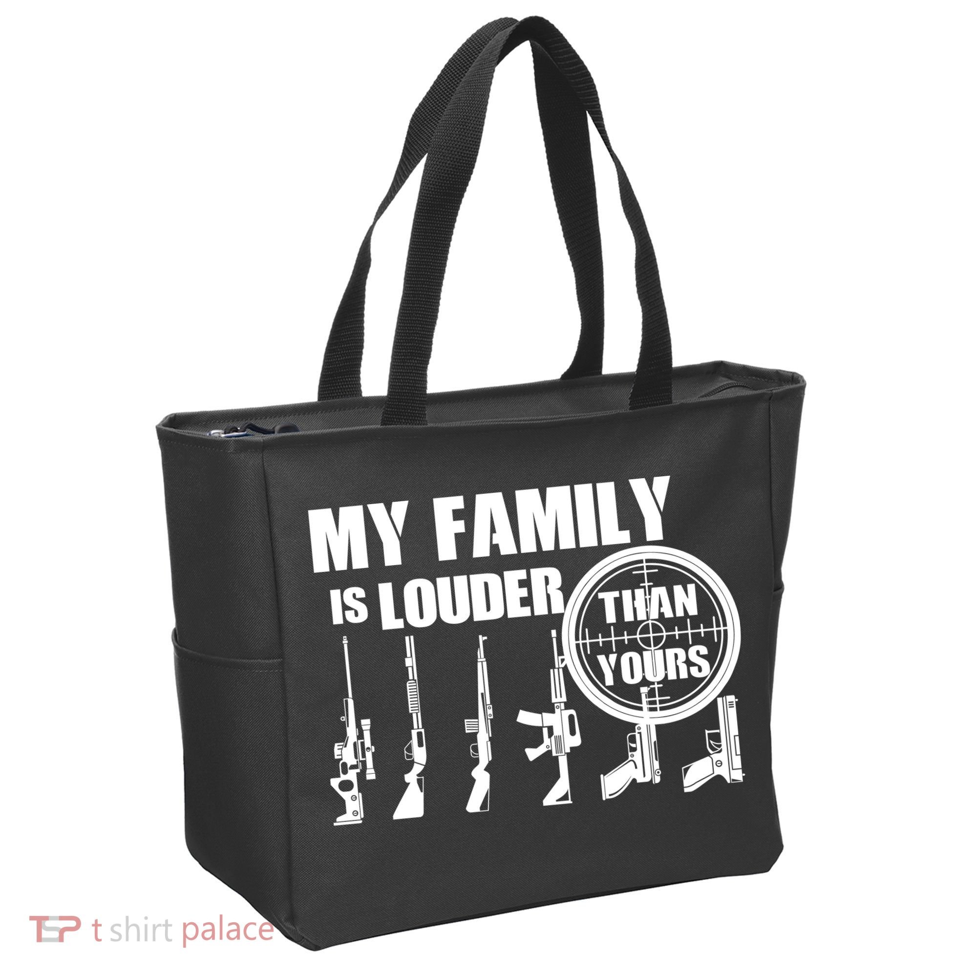 My Family Is Louder Than Yours Tote Bag