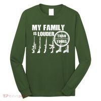 My Family Is Louder Than Yours Long Sleeve Shirt thumb 0