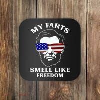 My Farts Smell Like Freedom Abraham Lincoln Coaster thumb 0