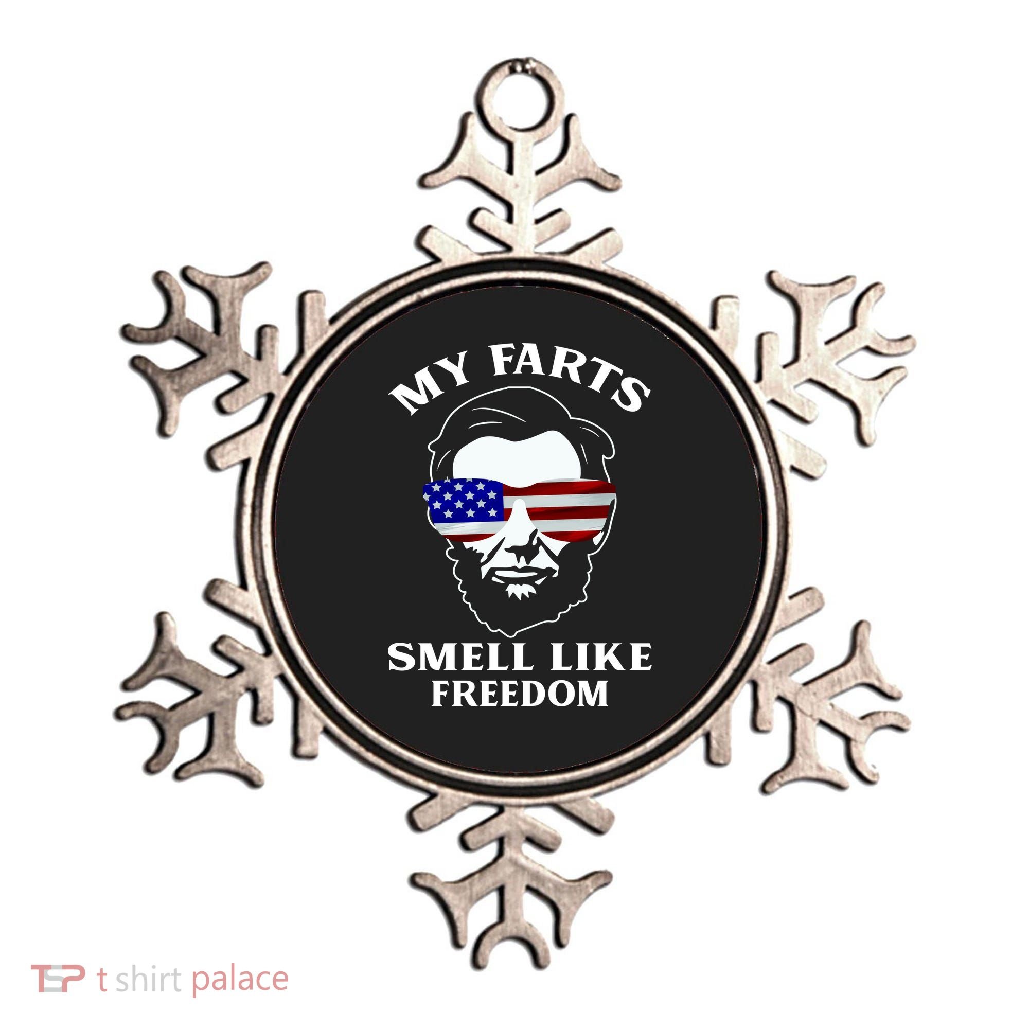 My Farts Smell Like Freedom Abraham Lincoln Ornament