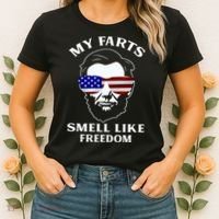 My Farts Smell Like Freedom Abraham Lincoln Women's T-Shirt thumb 2