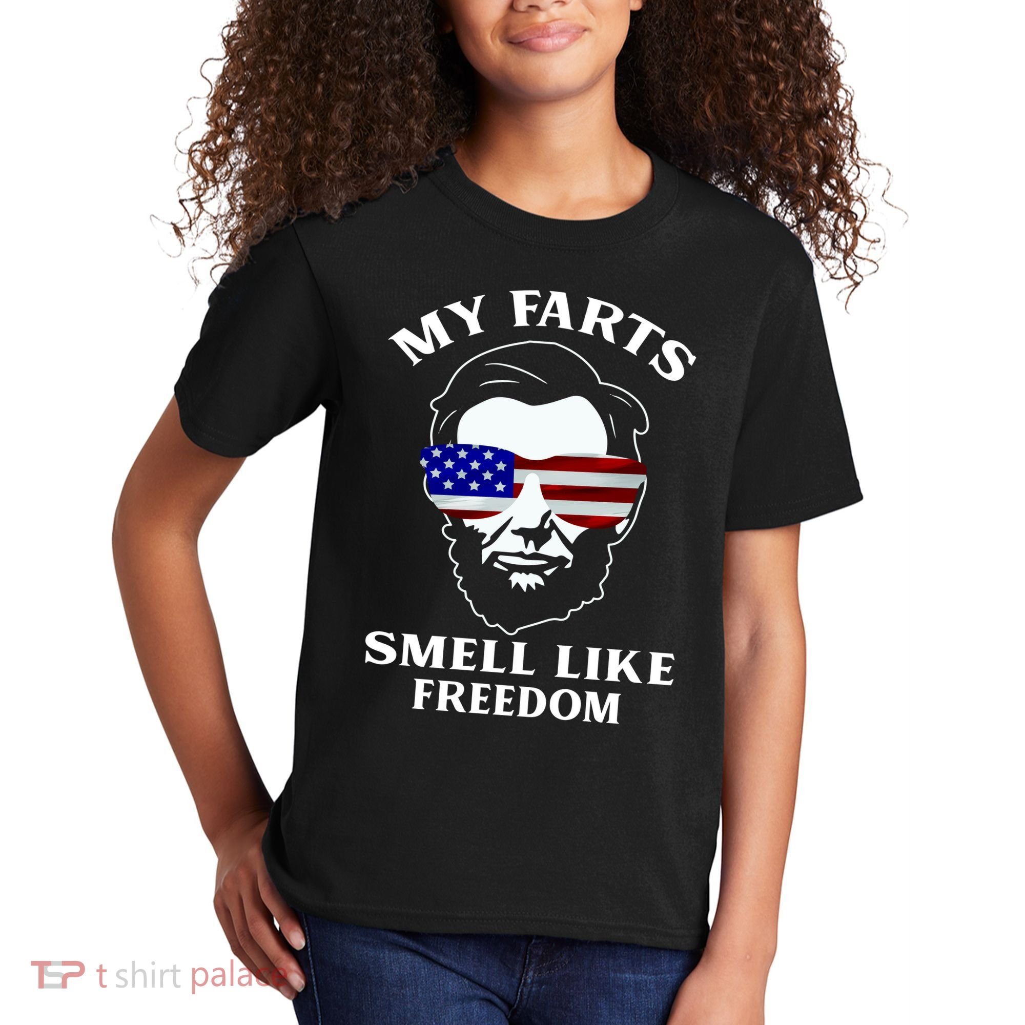 My Farts Smell Like Freedom Abraham Lincoln Kids T-Shirt