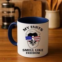 My Farts Smell Like Freedom Abraham Lincoln Coffee Mug thumb 4