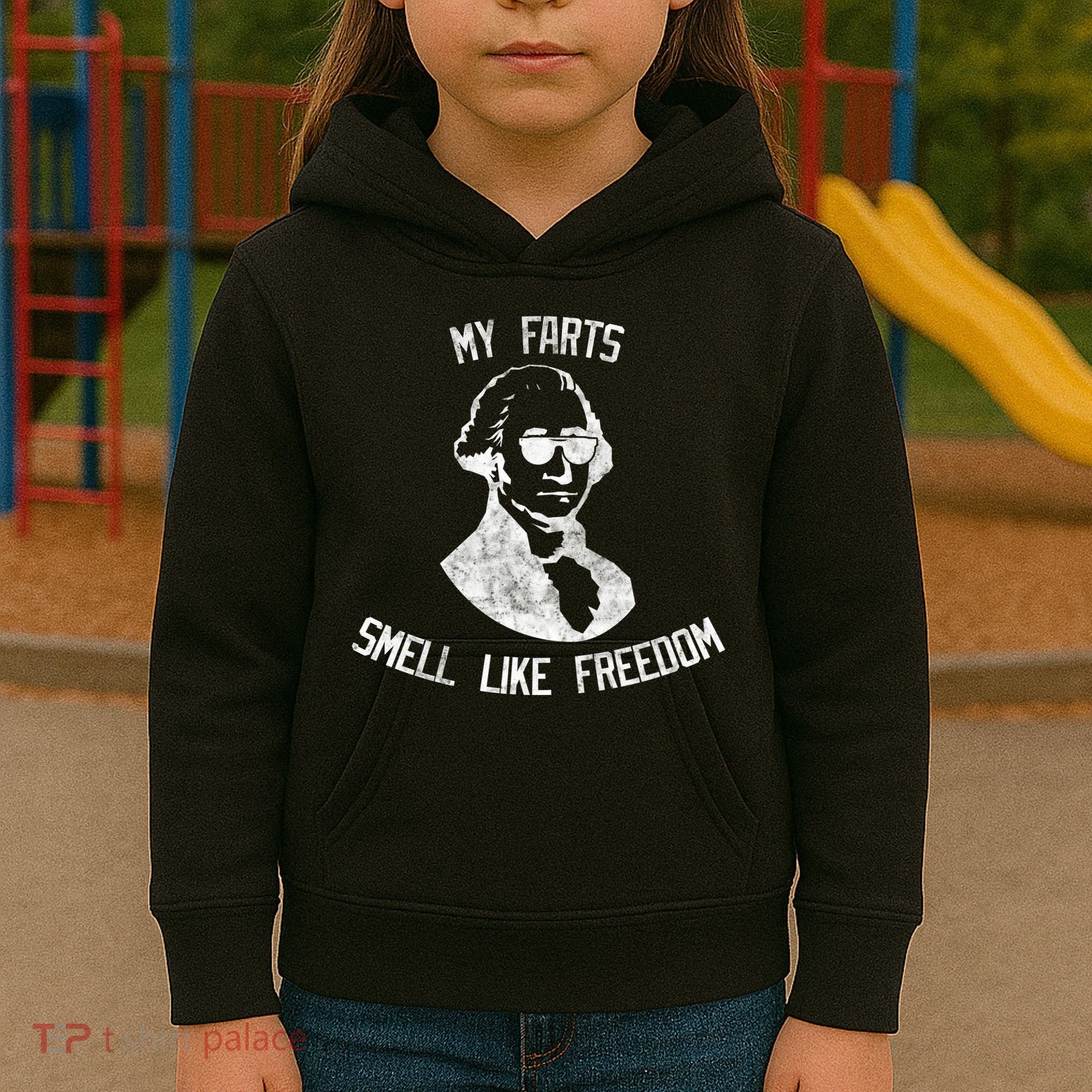 My Farts Smell Like Freedom USA Kids Hoodie