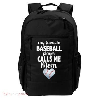 My Favorite Baseball Player Calls Me Mom Backpack