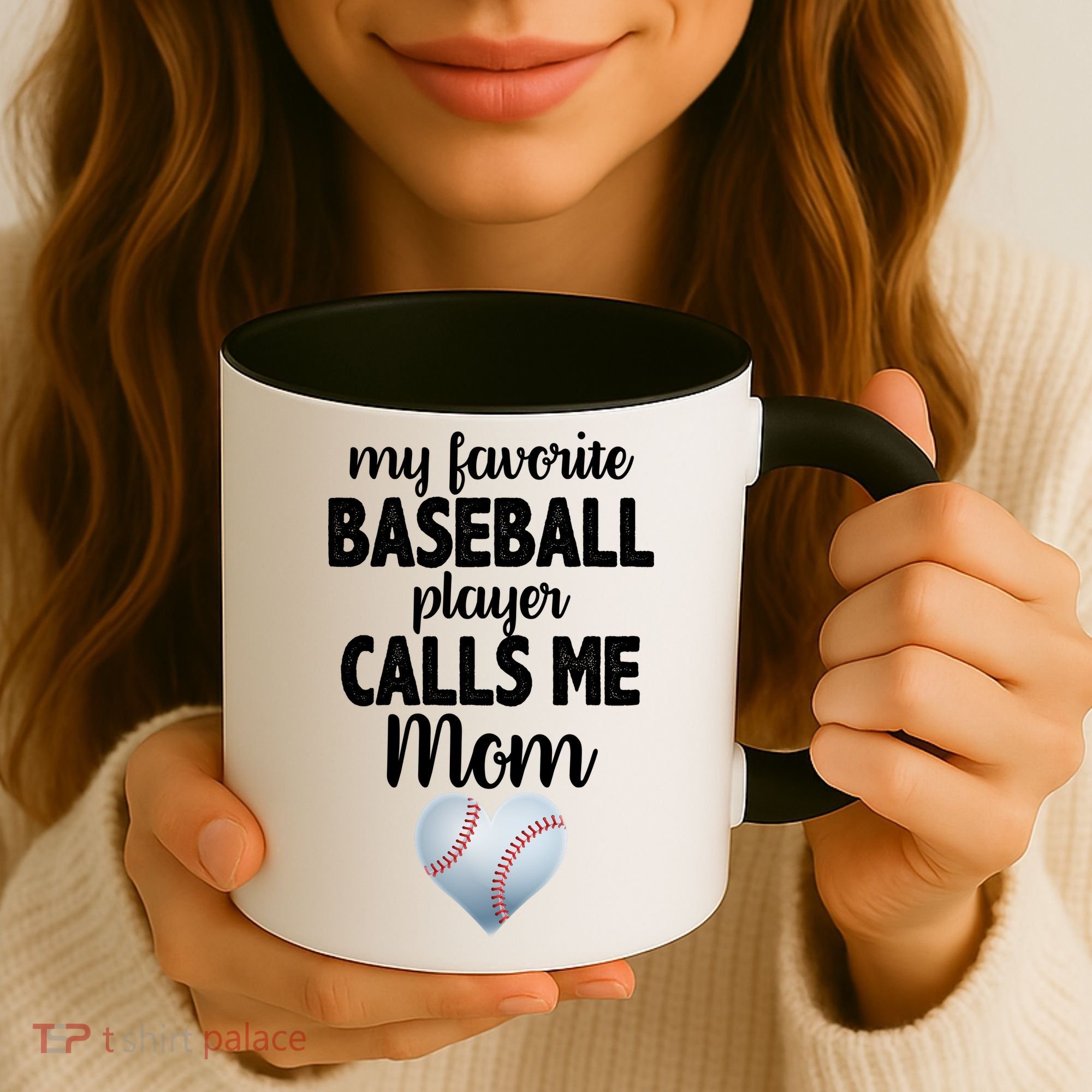 My Favorite Baseball Player Calls Me Mom Coffee Mug