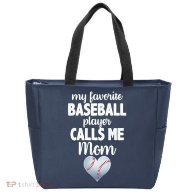 My Favorite Baseball Player Calls Me Mom Tote Bag