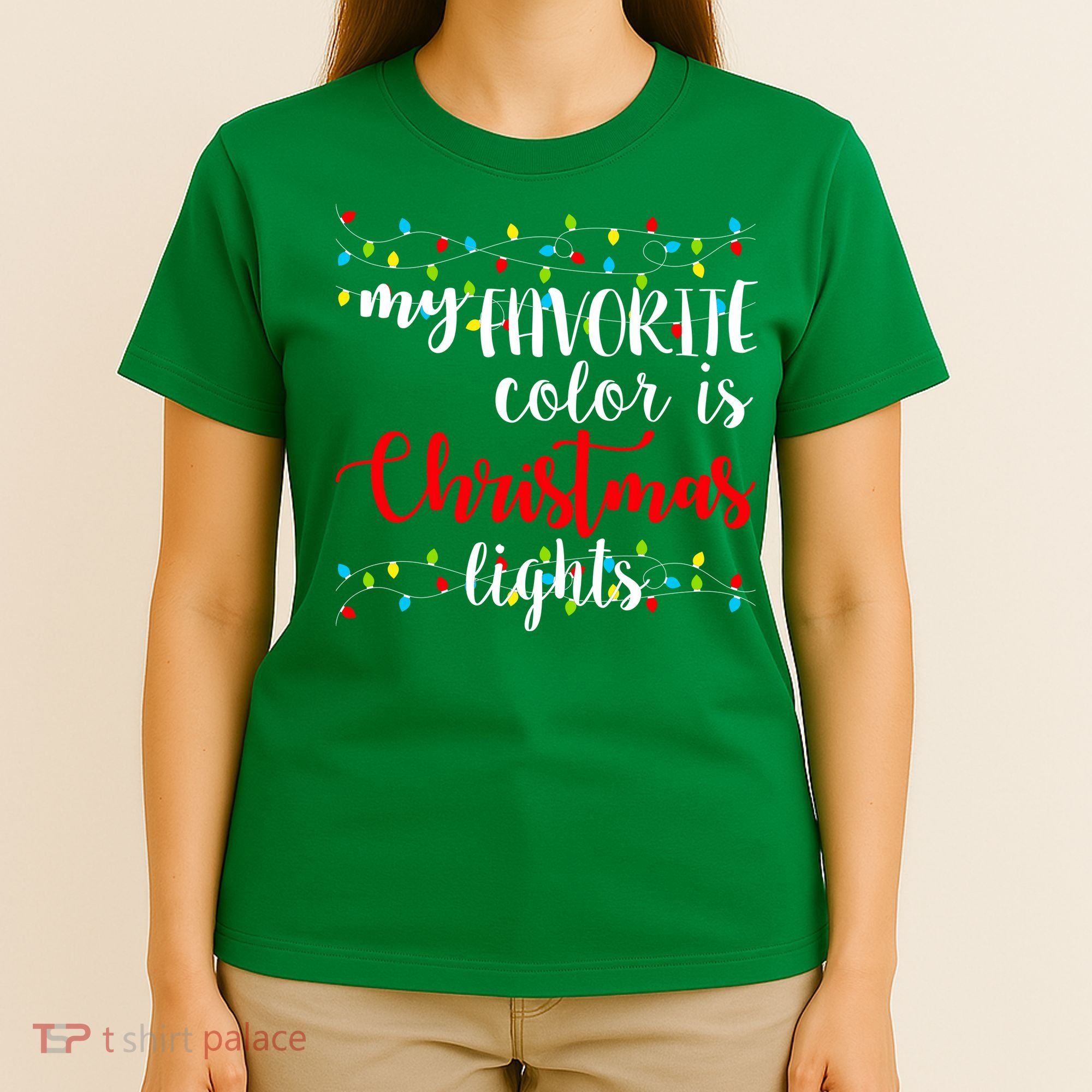 My Favorite Color Is Christmas Lights T-Shirt