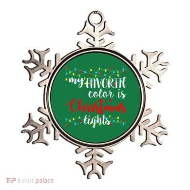 My Favorite Color Is Christmas Lights Ornament
