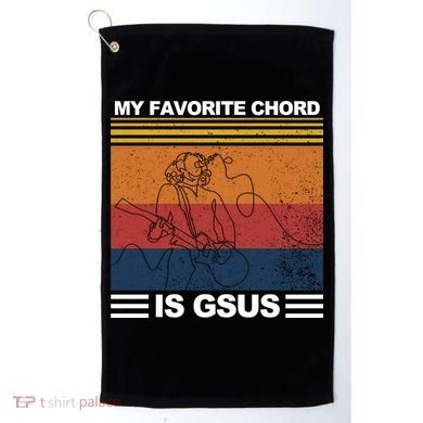 My Favorite Cord Is Gsus Golf Towel