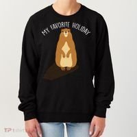 My Favorite Holiday Groundhog Day Women's Sweatshirt thumb 0