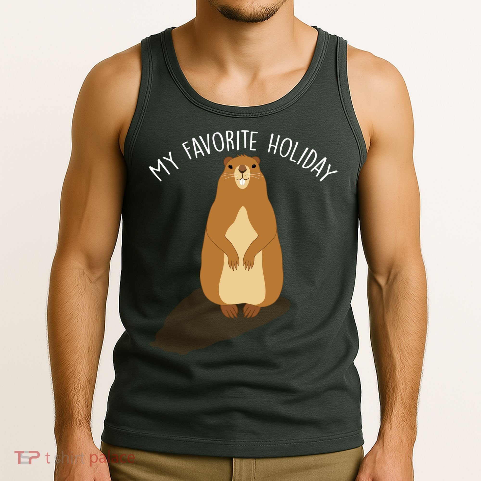 My Favorite Holiday Groundhog Day Tank Top