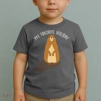 My Favorite Holiday Groundhog Day Toddler T-Shirt thumb 2