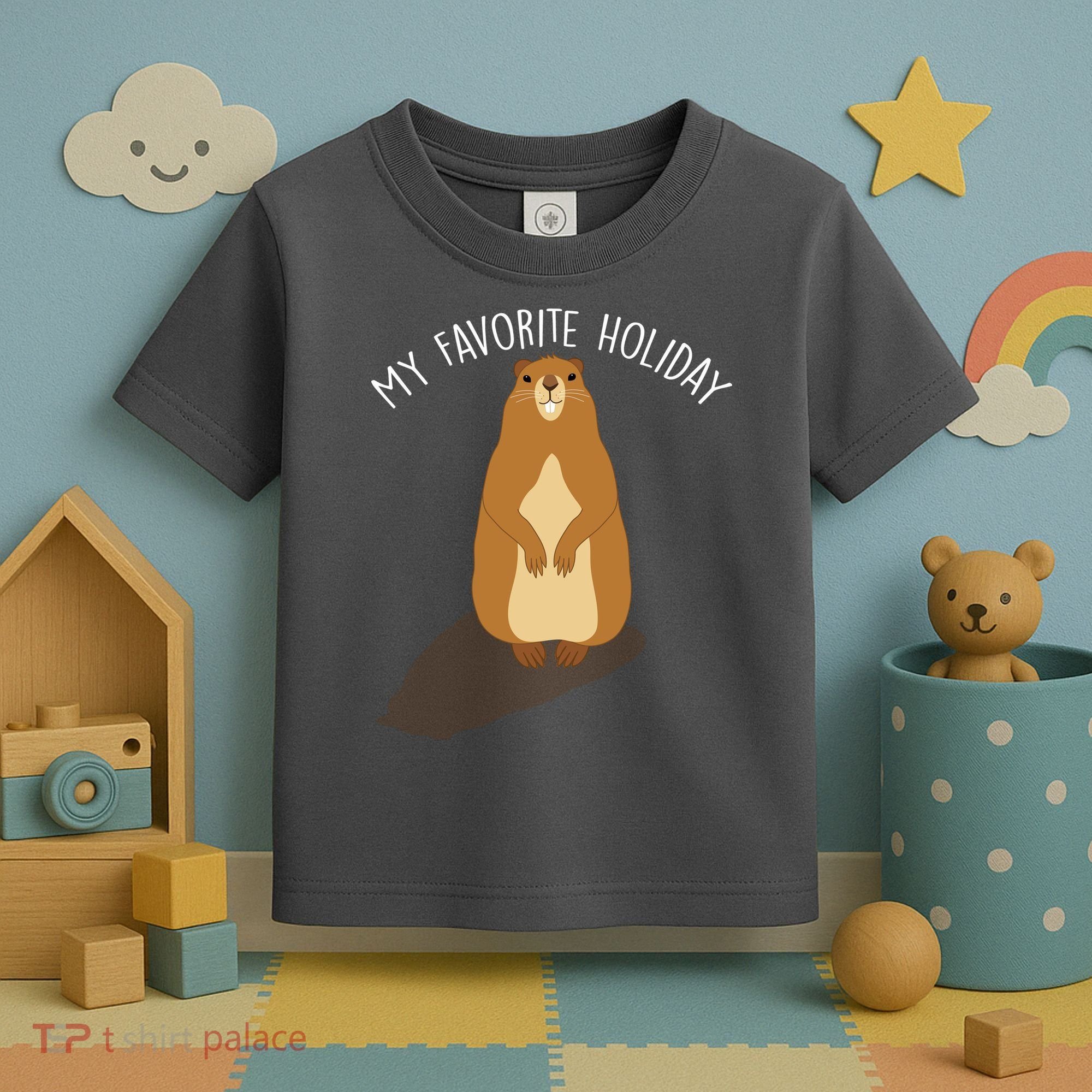 My Favorite Holiday Groundhog Day Toddler T-Shirt