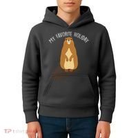 My Favorite Holiday Groundhog Day Kids Hoodie thumb 4
