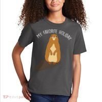 My Favorite Holiday Groundhog Day Kids T-Shirt thumb 2