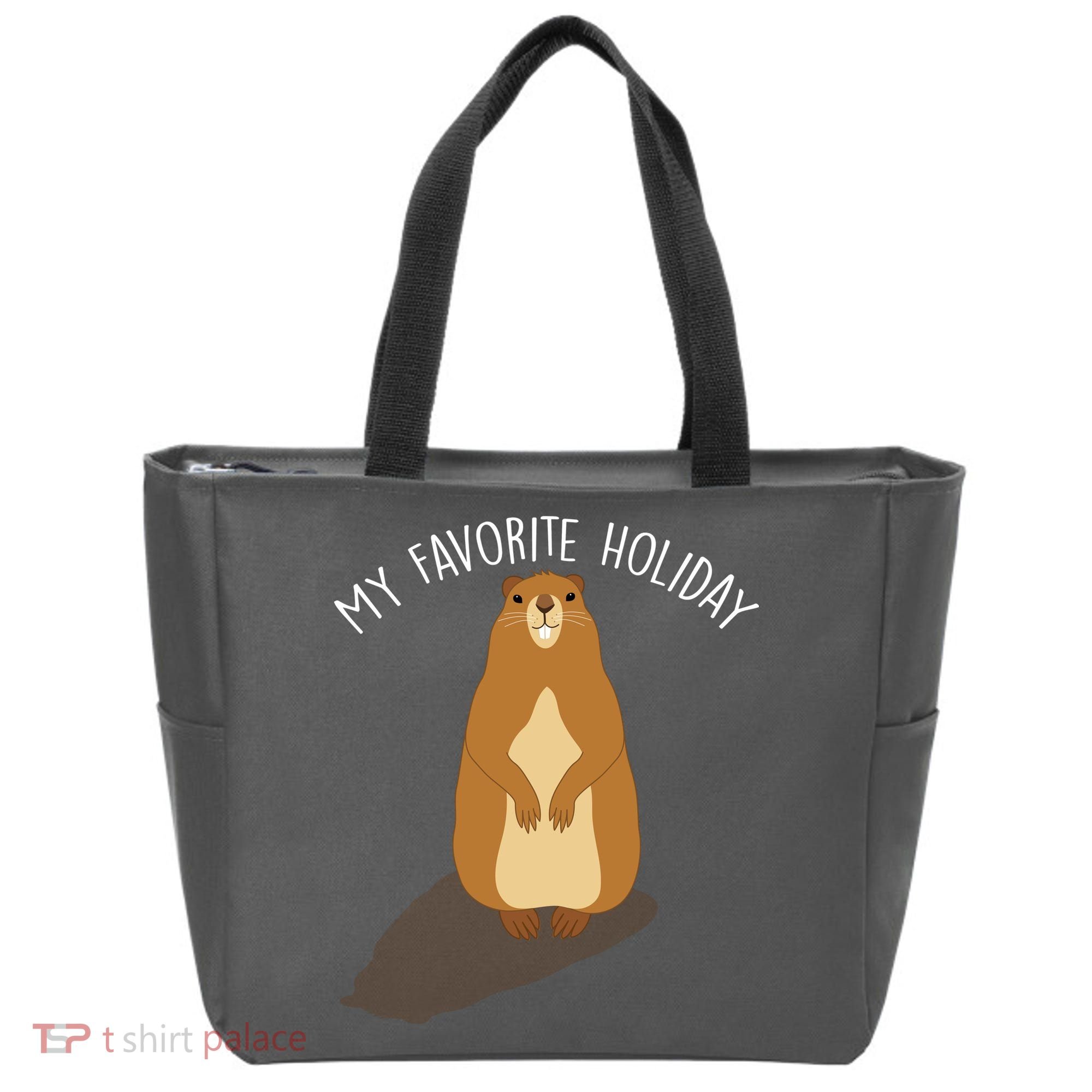 My Favorite Holiday Groundhog Day Tote Bag