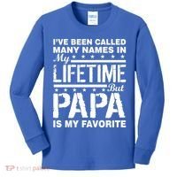 My Favorite Name Is Papa Kids Long Sleeve Shirt thumb 0